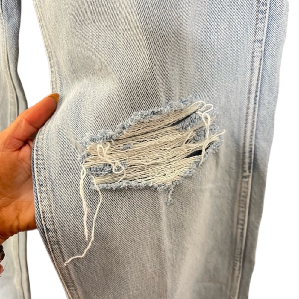 NWT RE/DONE Originals 90s High Rise Loose in Light Worn JEANS-size 28 - Picture 9 of 14